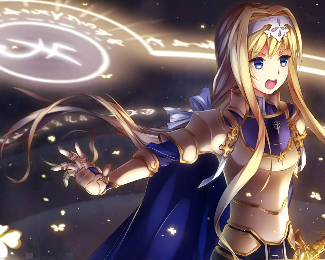 Могучий маг, девушка аниме