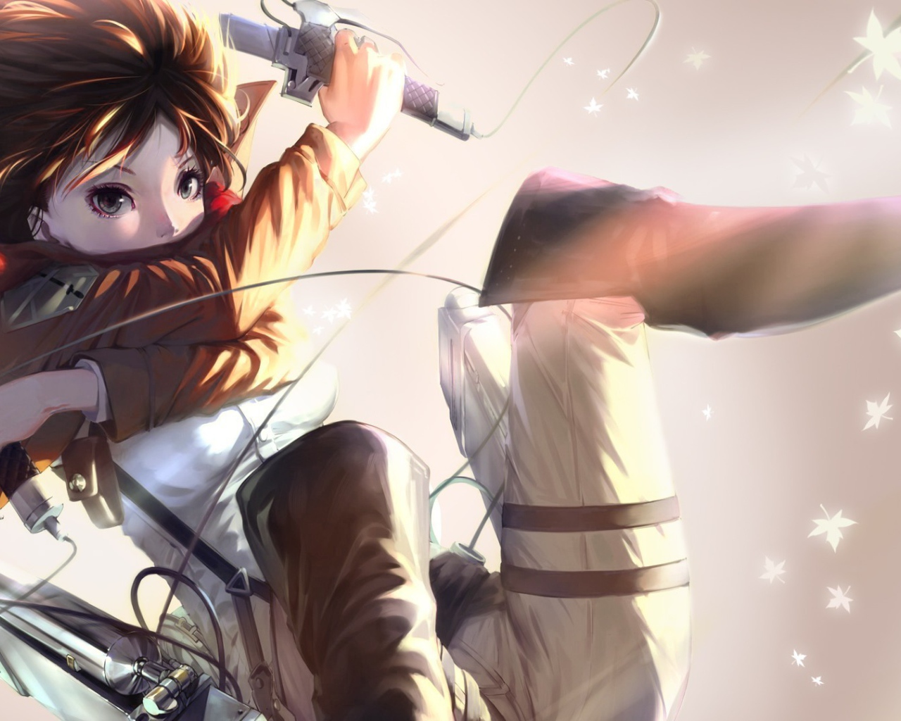 Воин Микаса из аниме Атака Титанов