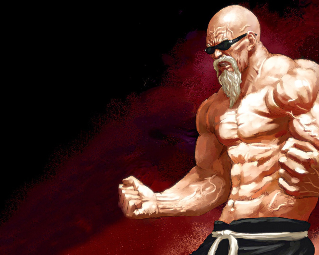 Мускулистый герой аниме