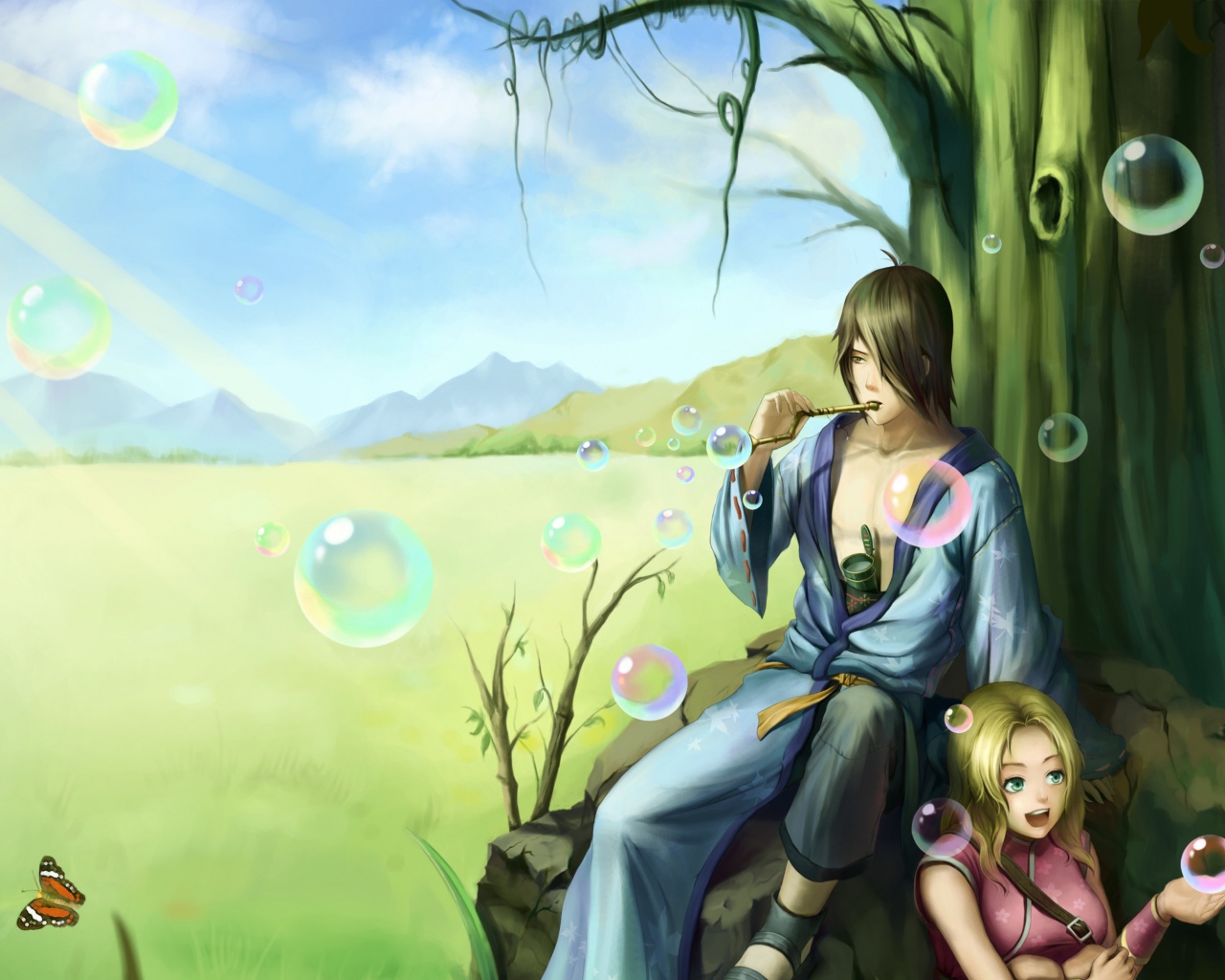 Наруто среди мыльных пузырей, аниме