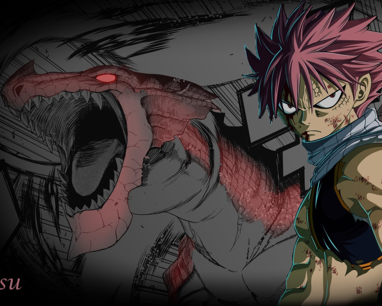 Натсу с драконом, аниме Сказка о хвосте феи