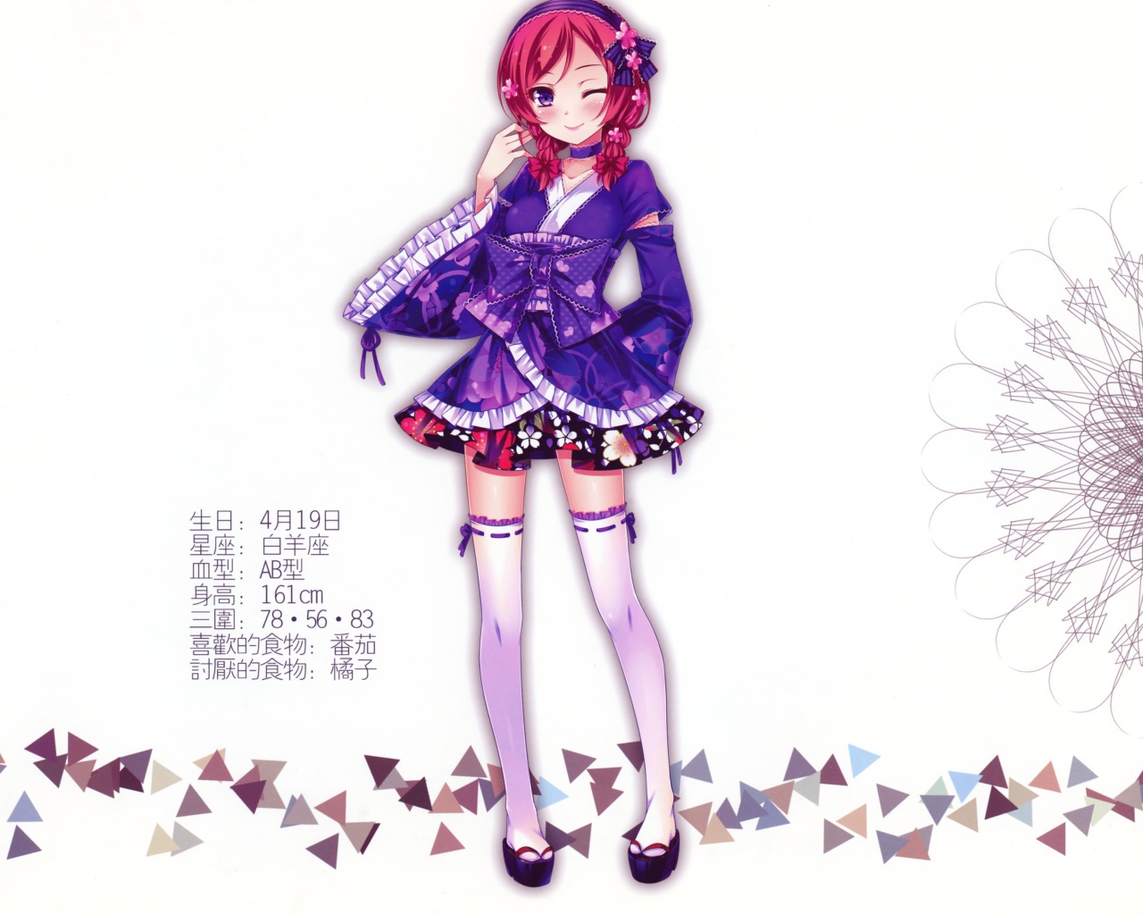 Нишикино Маки персонаж аниме Love Live