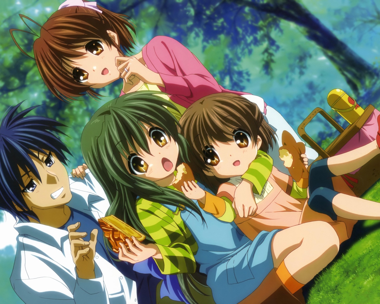 Пикник на газоне, аниме Кланнад