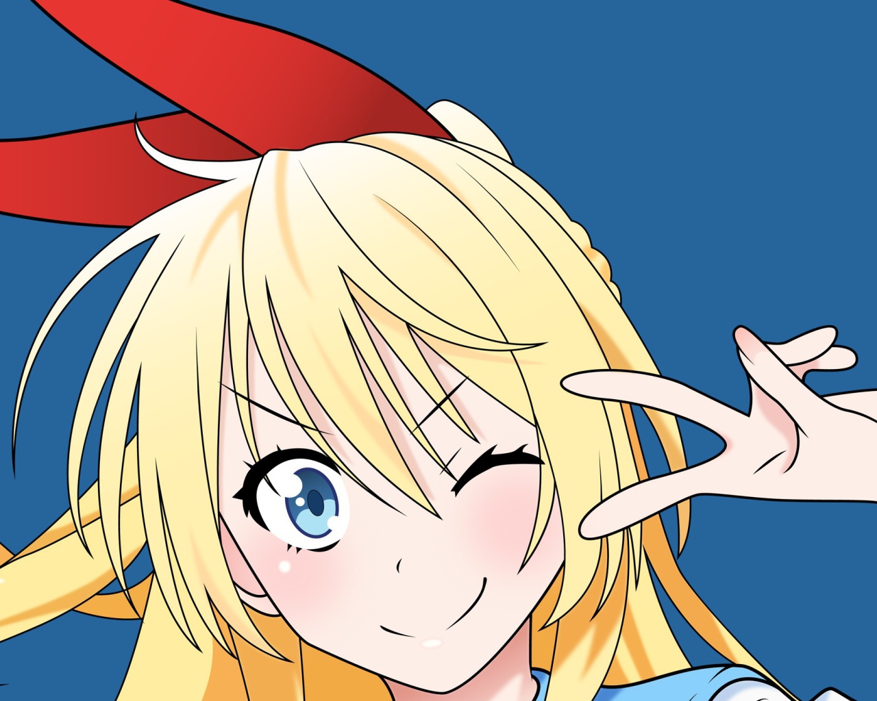 Задорная девушка аниме Nisekoi