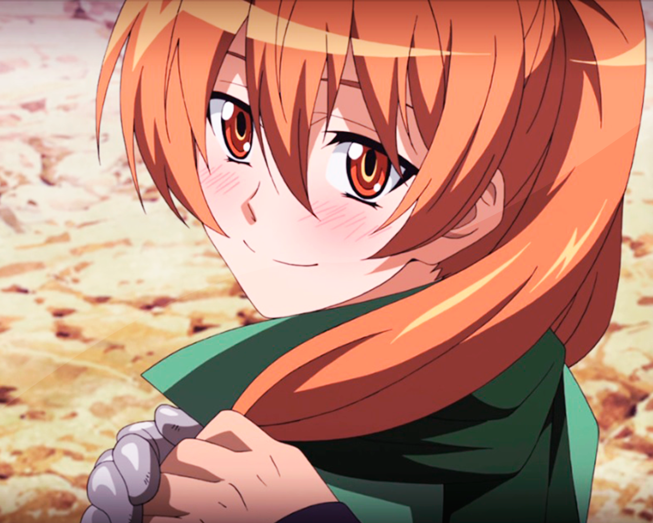 Рыжая девушка, аниме Akame ga Kill