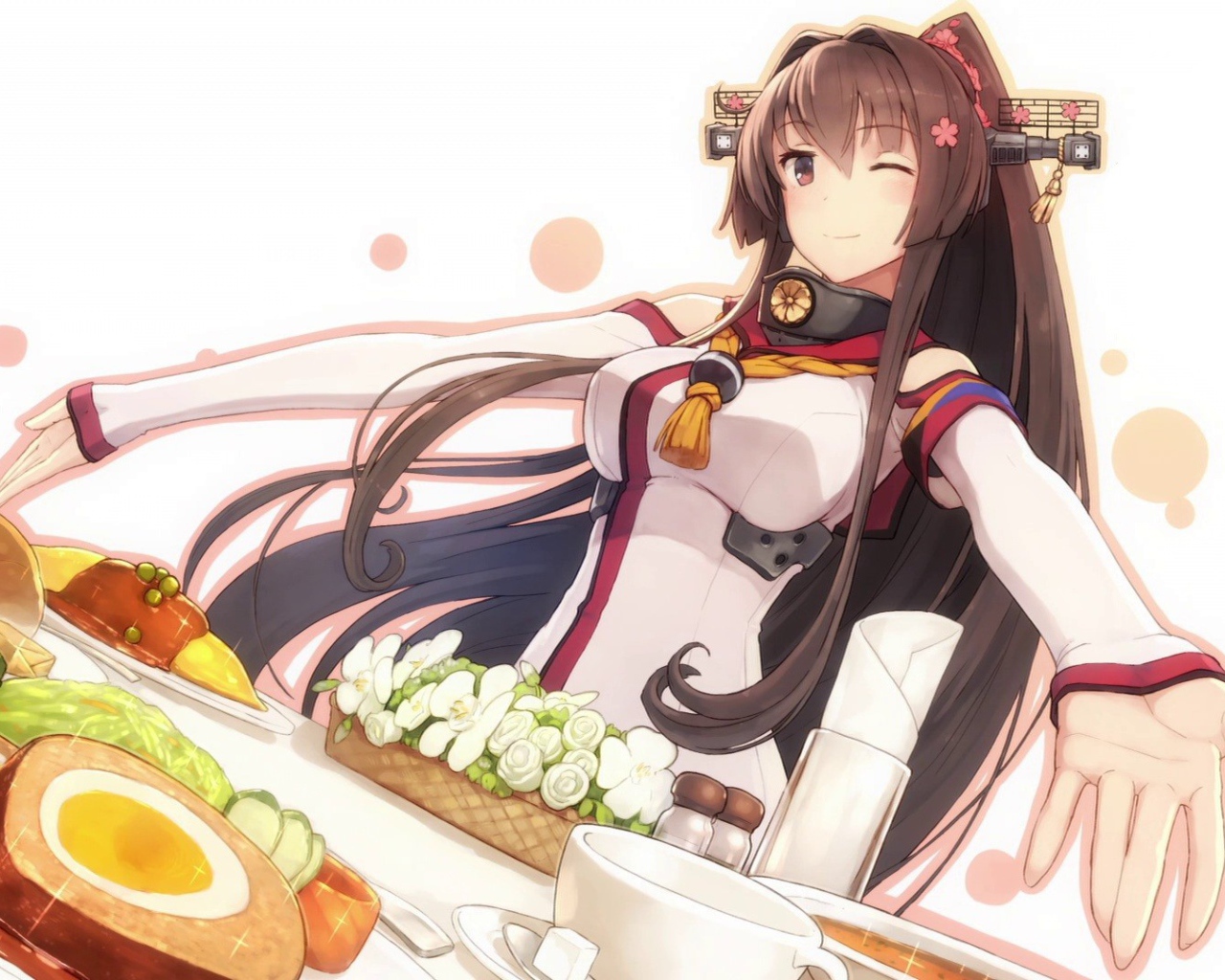 Угощение в аниме Kantai Collection