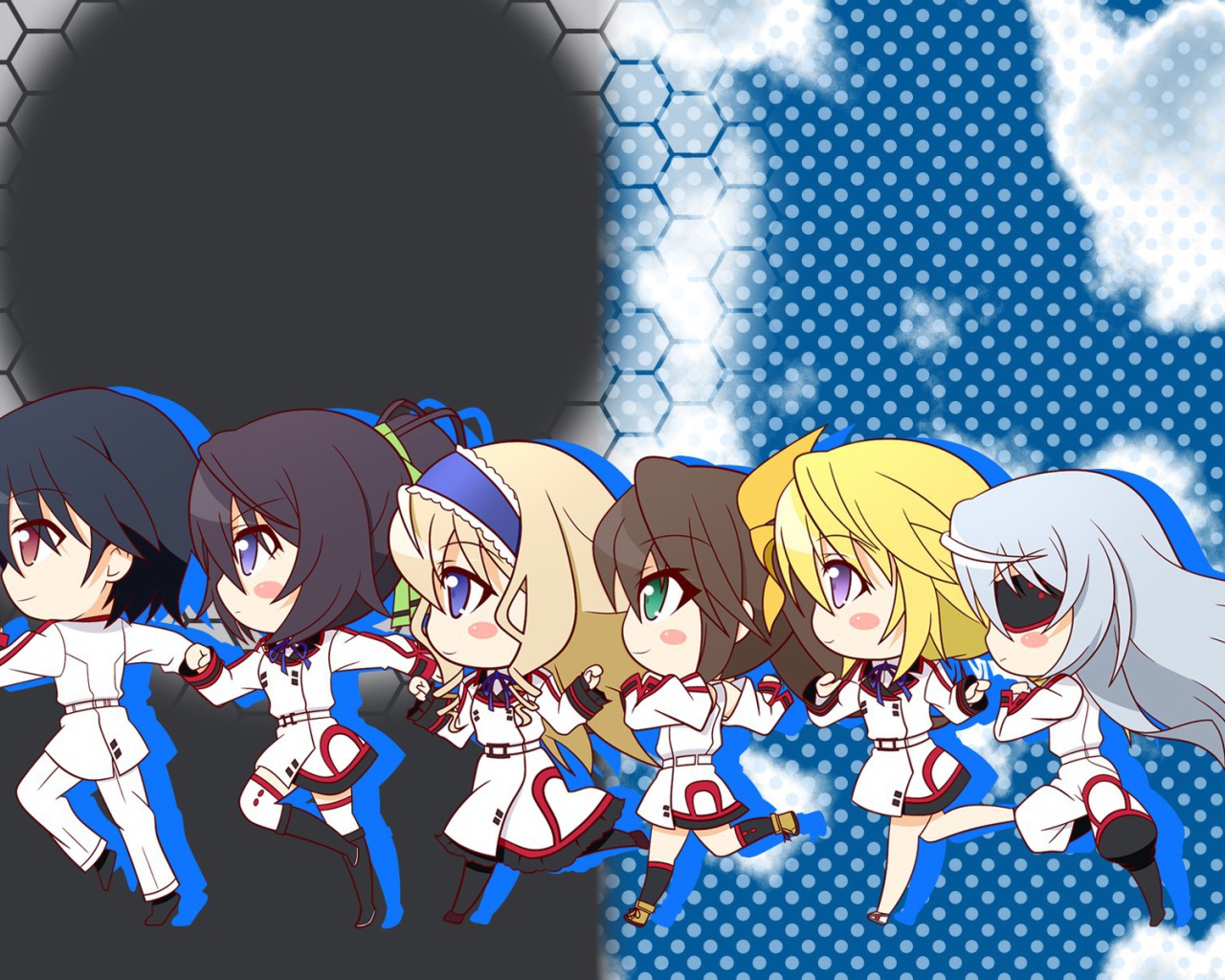 Бегущие персонажи аниме Бесконечные небеса