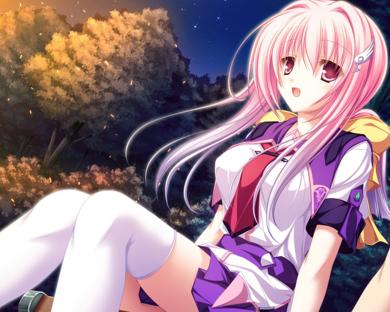 Школьница Мики из аниме Мост в звездное небо