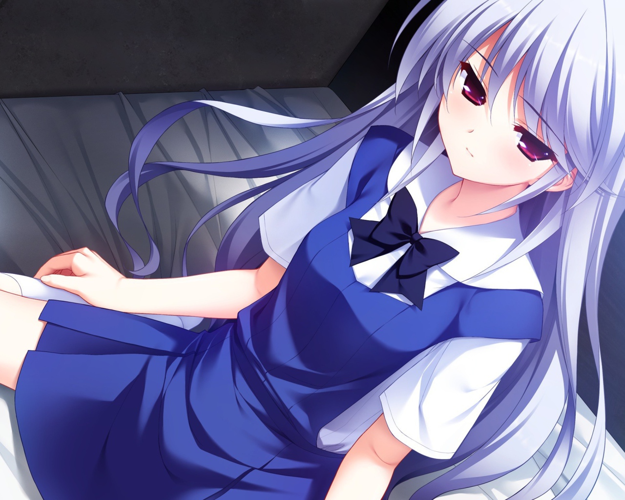 Школьница из аниме Grisaia no Kajitsu