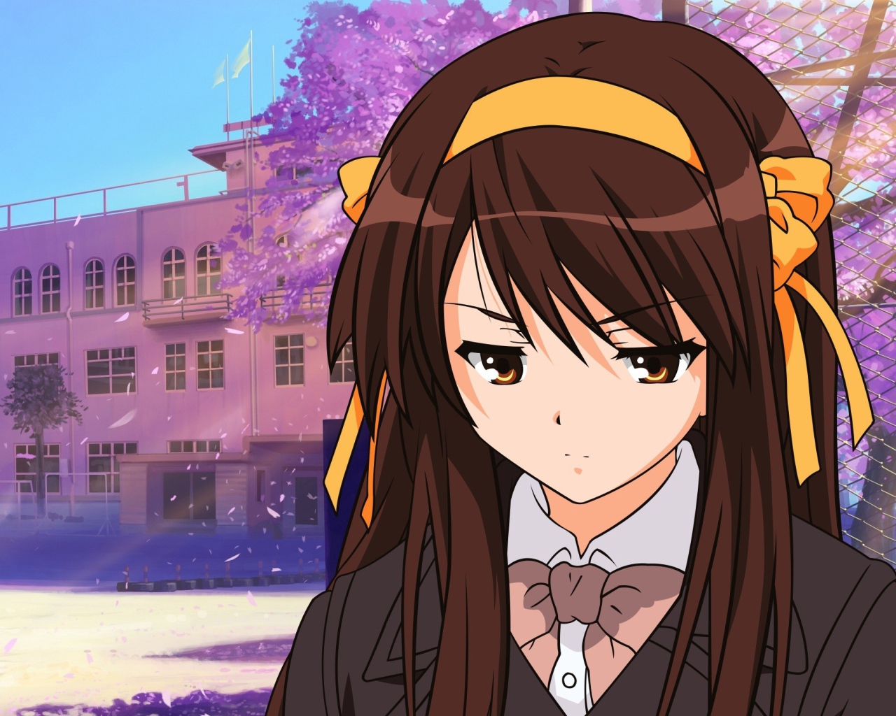 Школьница из аниме Харухи Судзумия