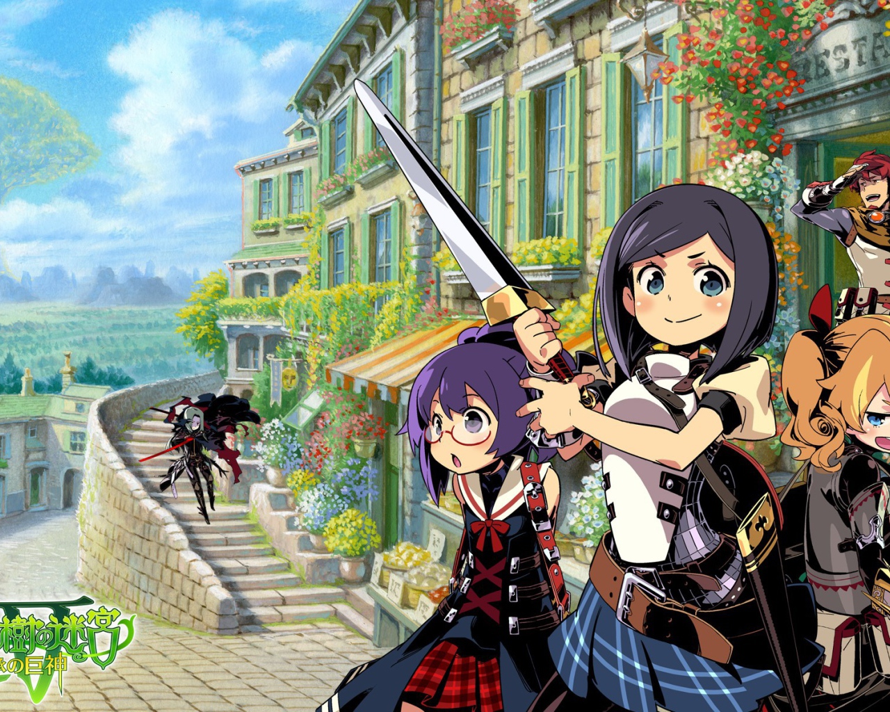 Школьница с мечом, аниме девушки