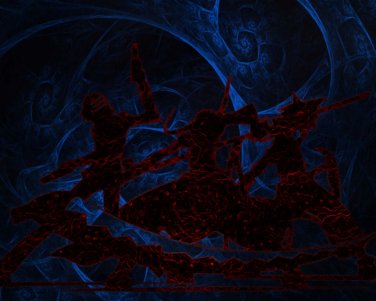 Силуэты героев Soul Eater