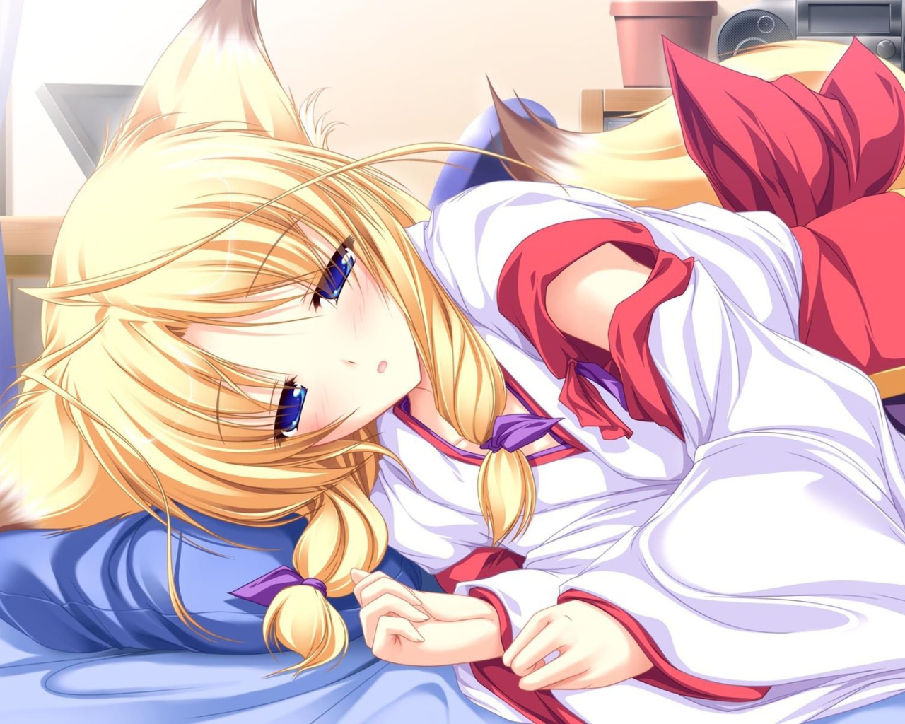 Сонная девушка из аниме Ina Koi