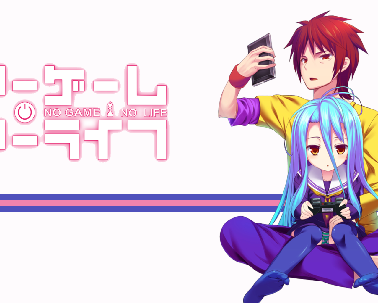 Сора и Широ из аниме Игра на выживание