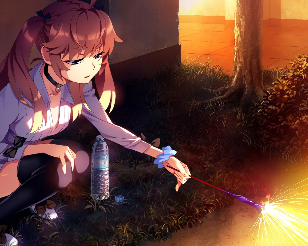 Волшебница в аниме Натюрморт в серых тонах