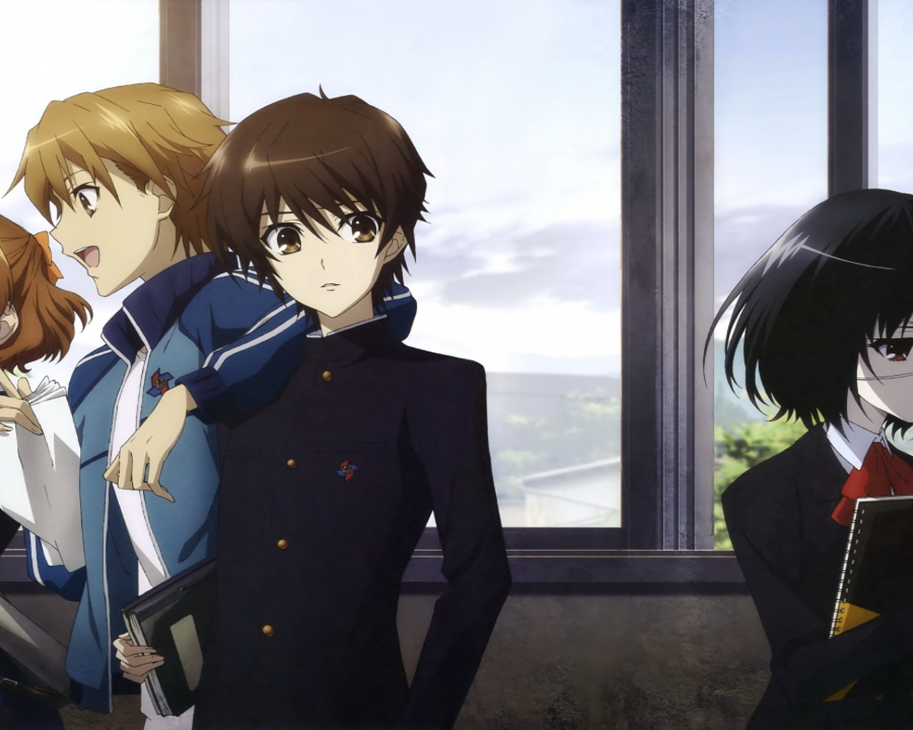 Школьники в аниме Another