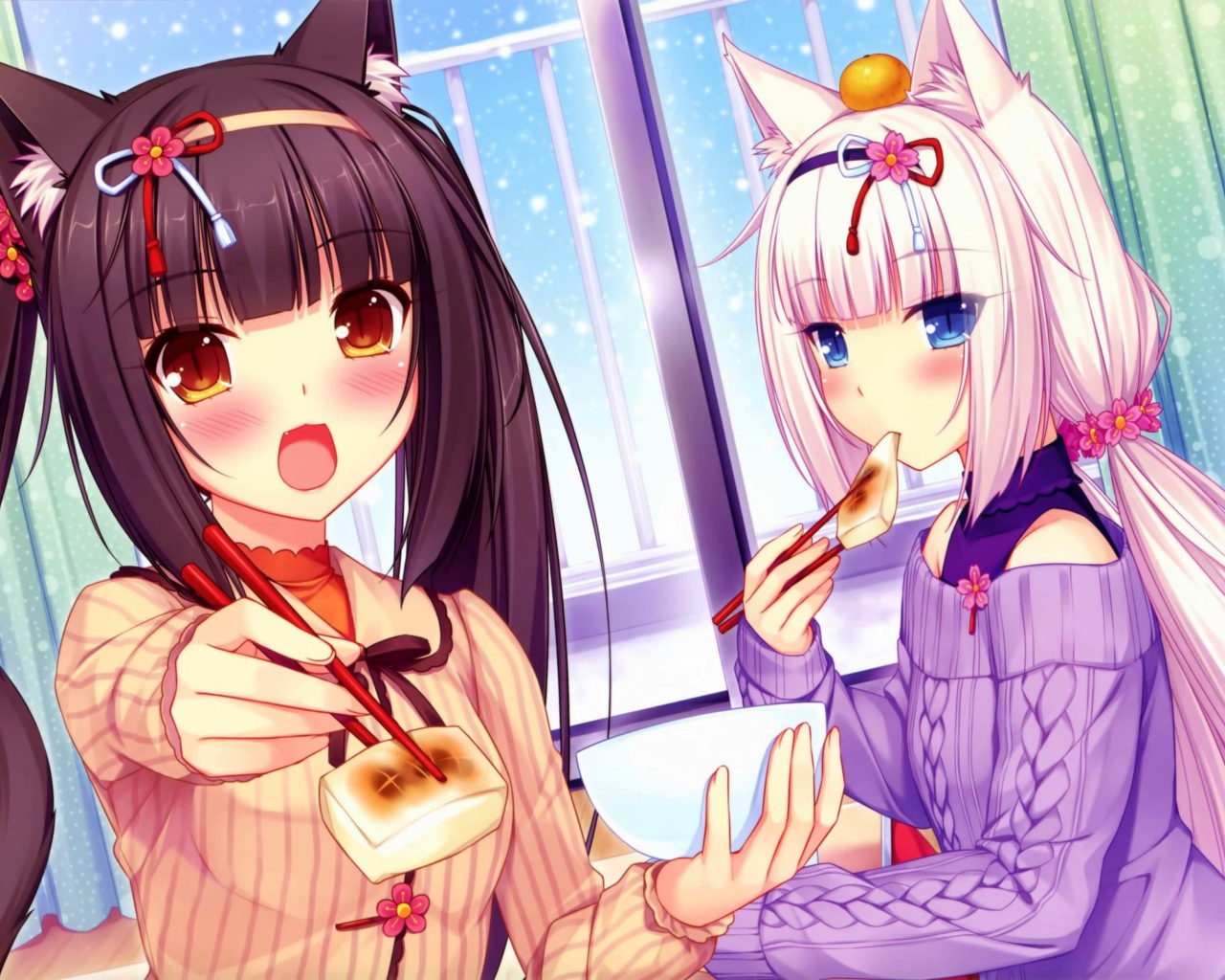 Суши в аниме Neko Para