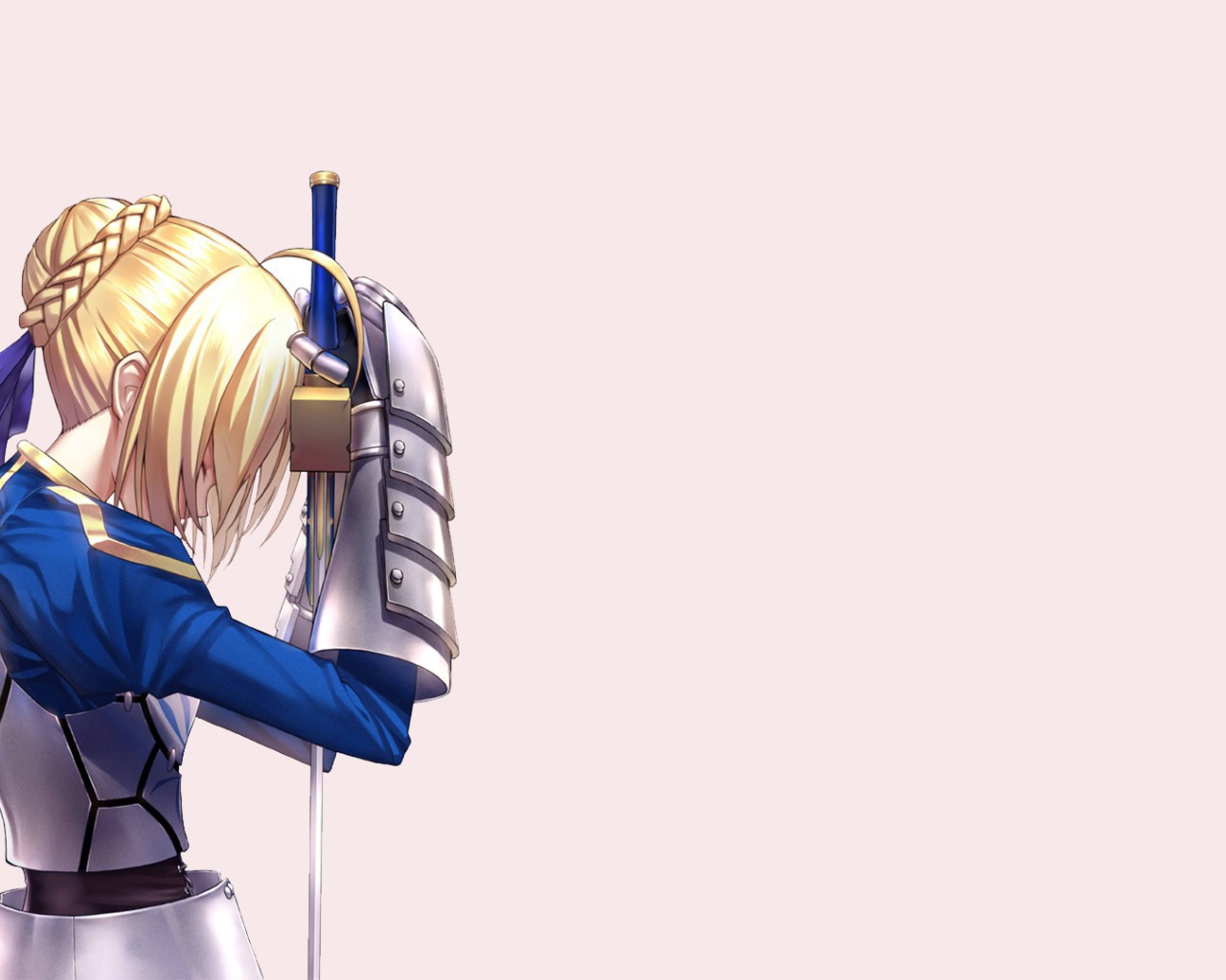 Шпага в руке девушки из аниме Ночь прибытия