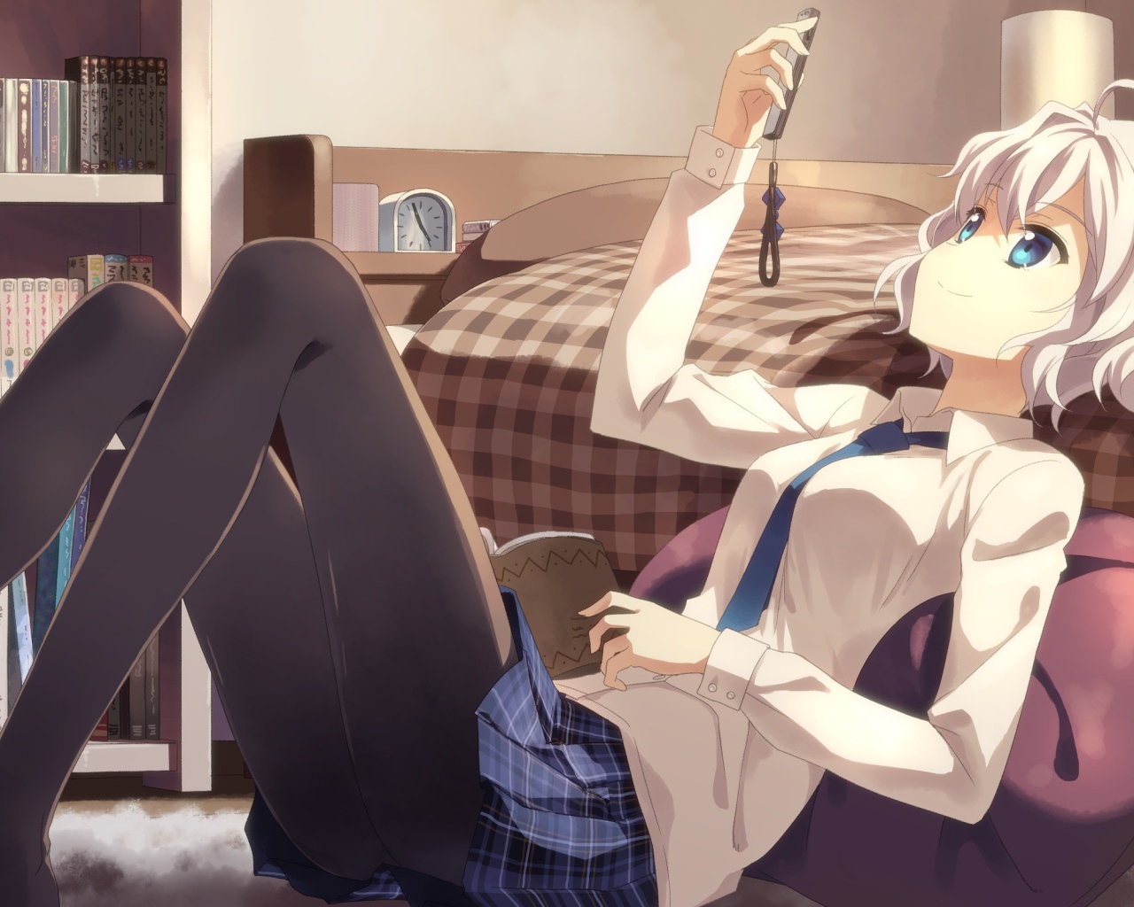 Тацуя Юкки в своей комнате, аниме