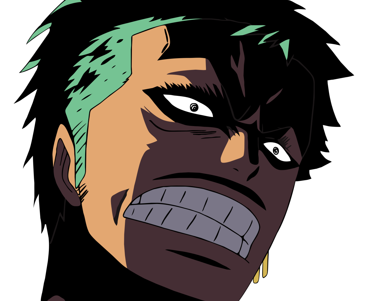 Зубы персонажа аниме Большой куш