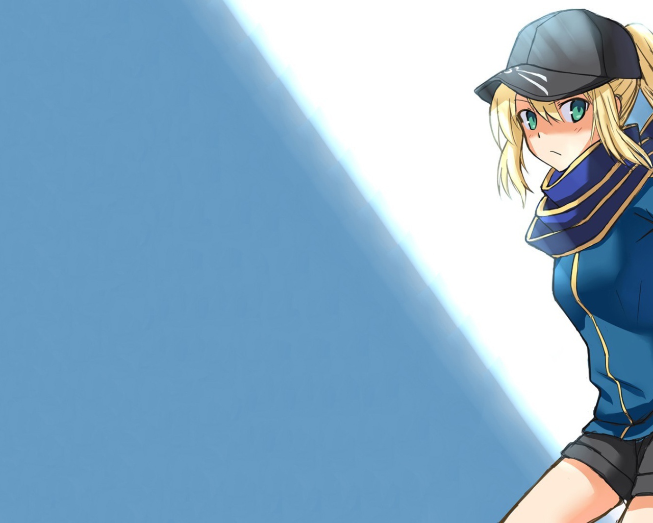 Кепка на голове девушки в аниме Ночь прибытия