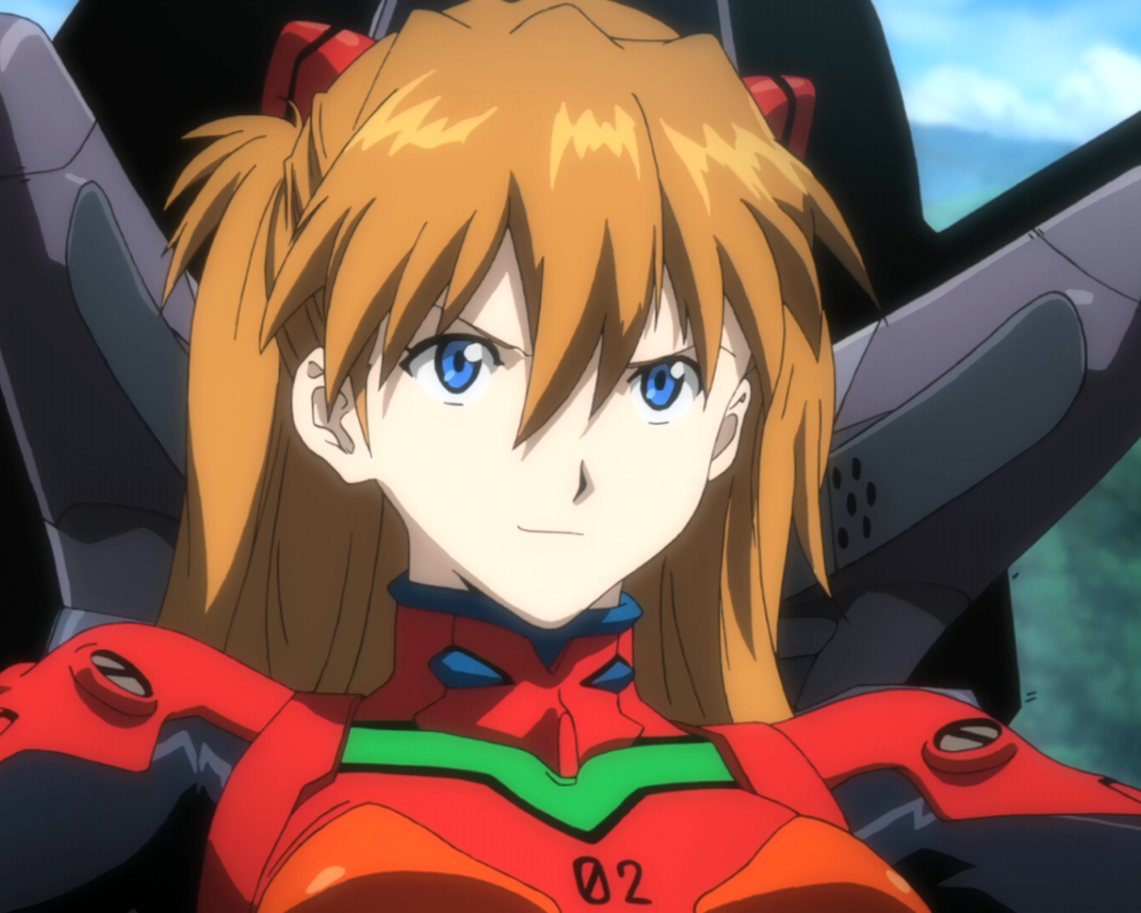 Девушка из аниме Neon Genesis Evangelion