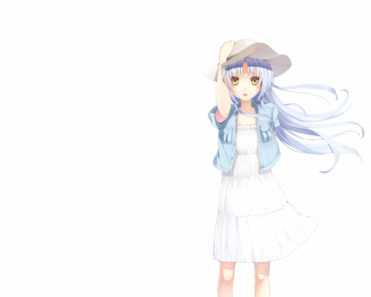 Девушка в шляпе, аниме Ангельские ритмы