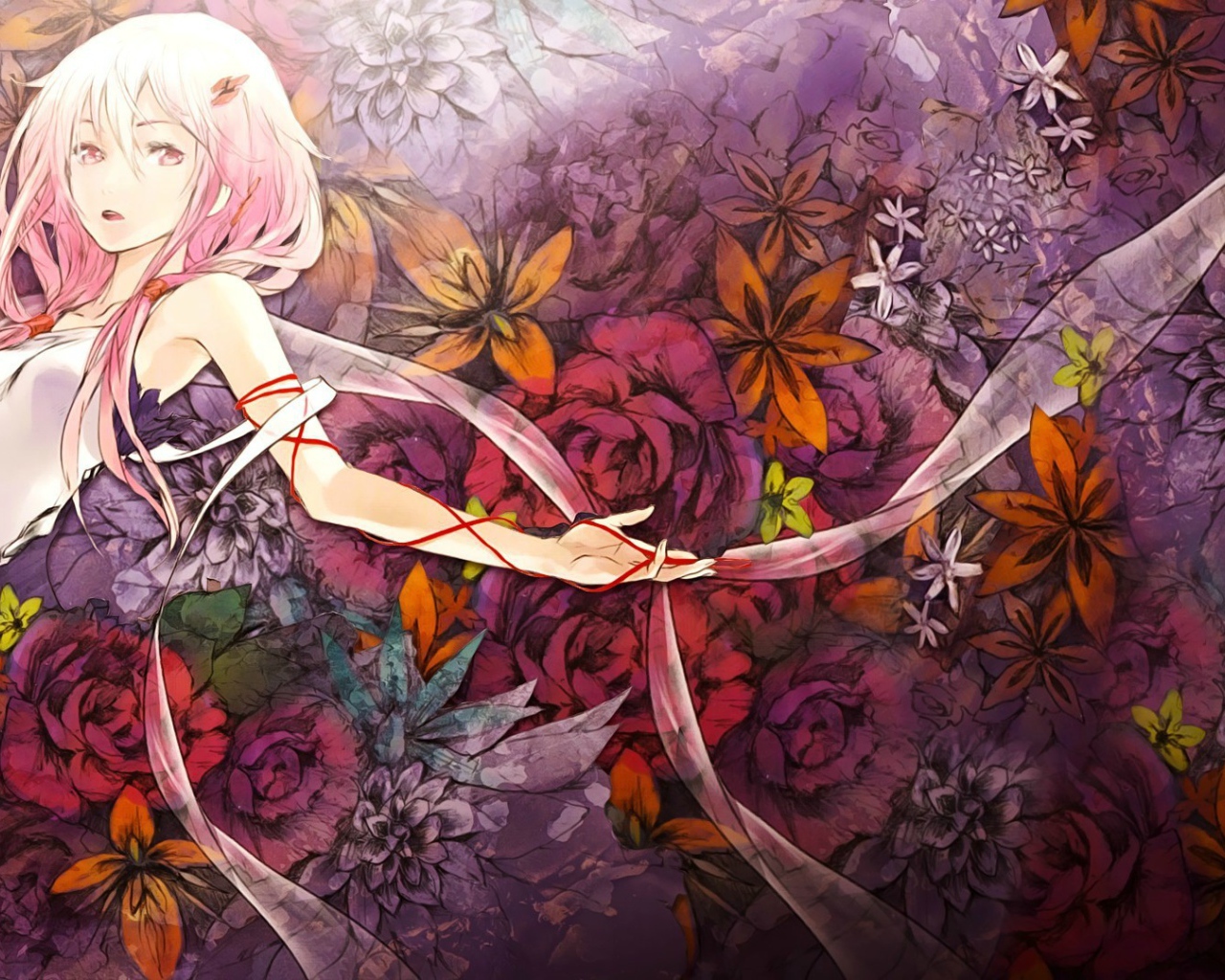 Девушка в цветах, аниме Корона греха