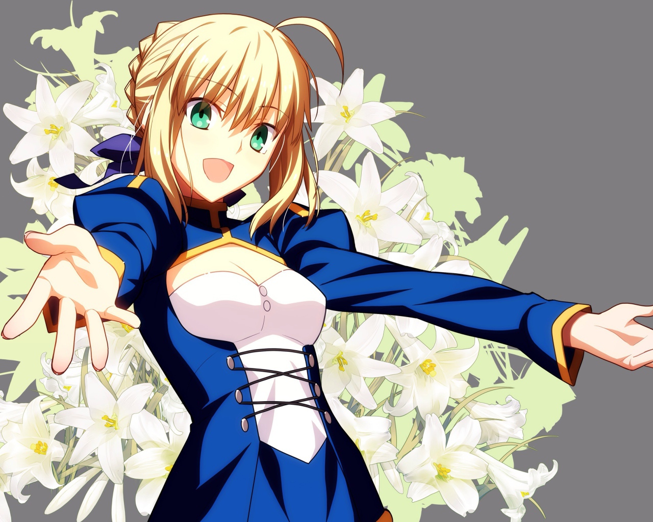 Девушка в цветах, аниме Ночь прибытия