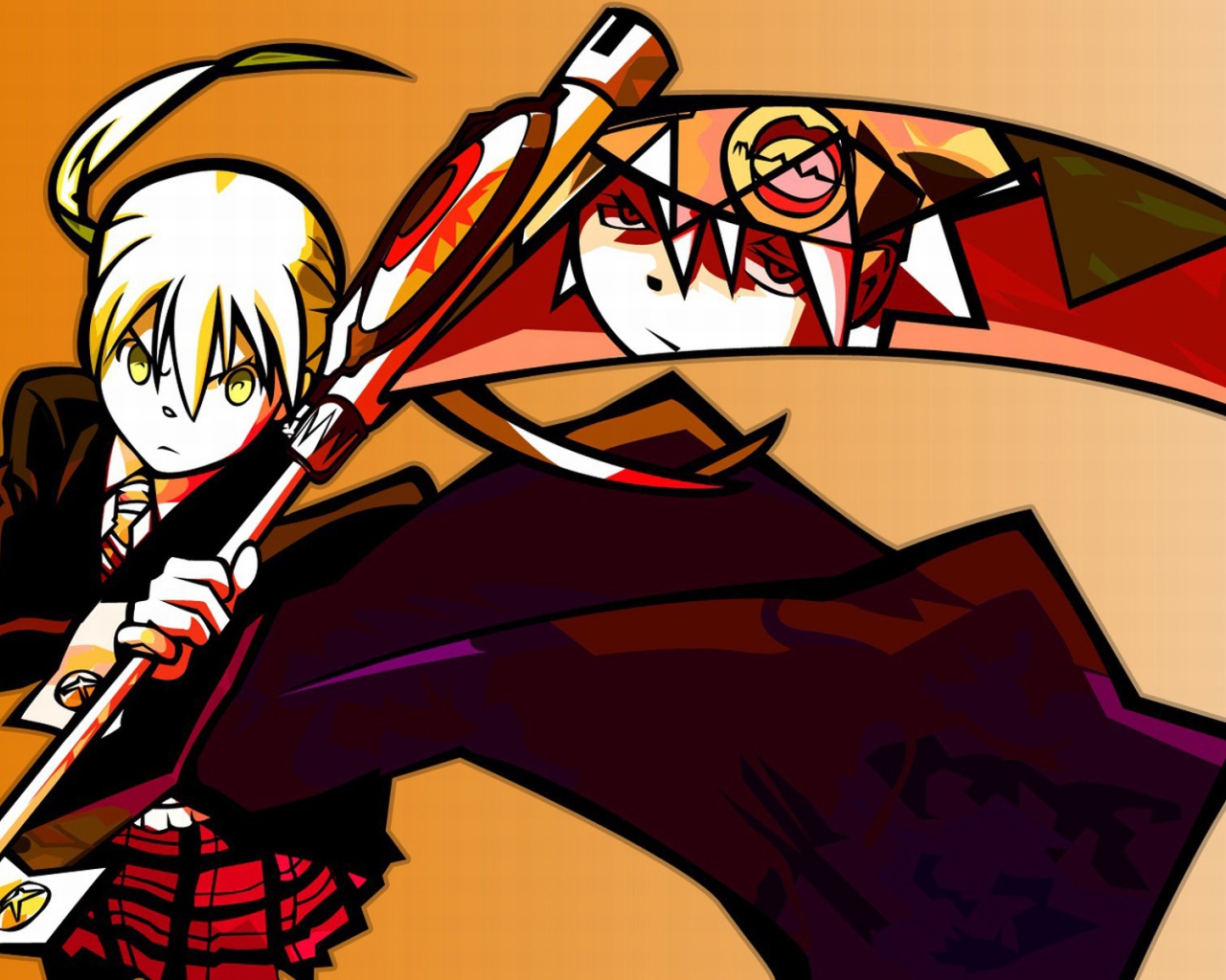 Девушка в аниме Soul Eater