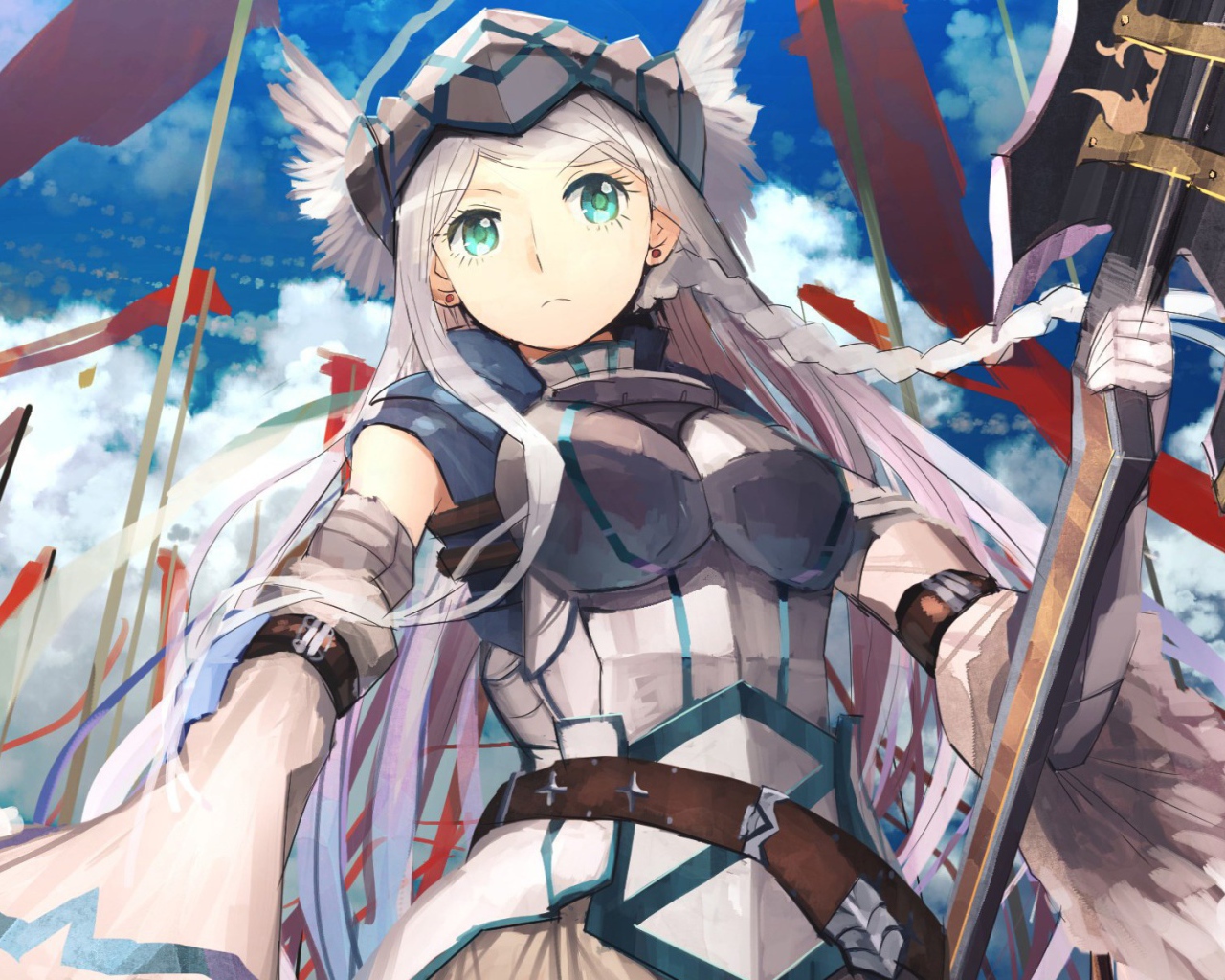 Девушка воин из аниме Лог Горизонт