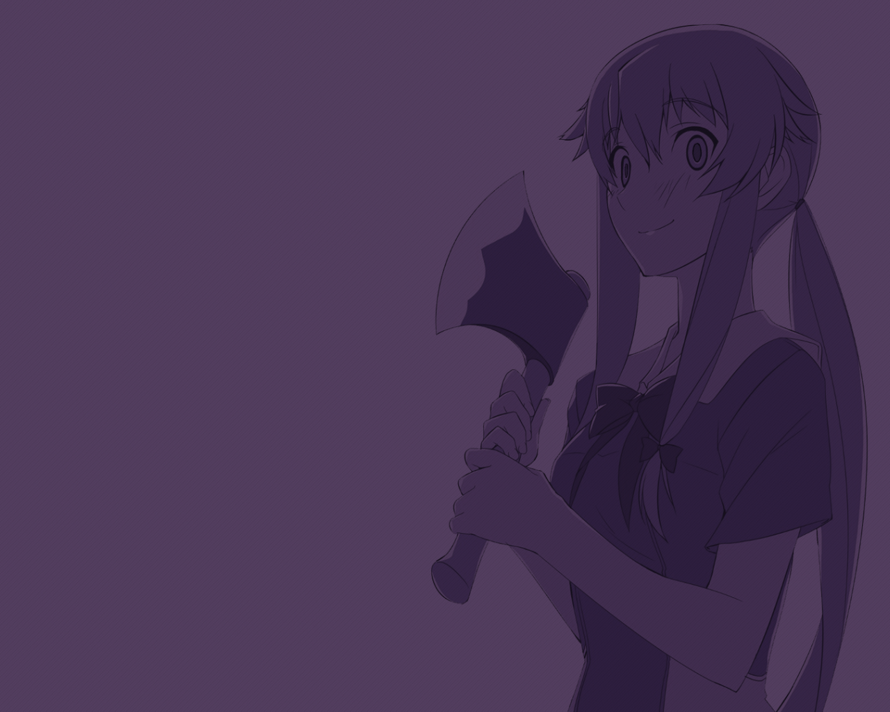 Девушка с топором, аниме Яндере