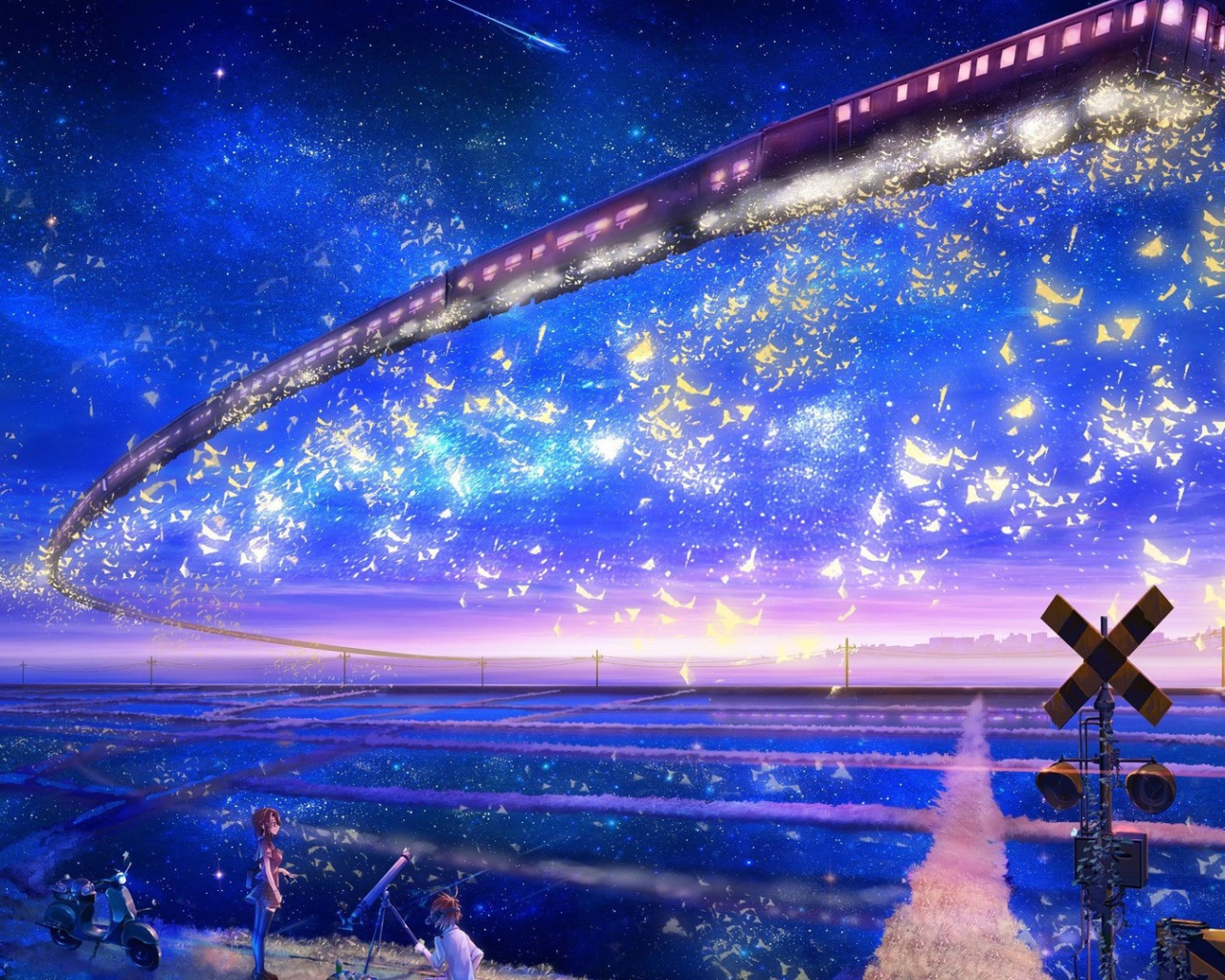 Поезд в небе, аниме Галактический экспресс 999