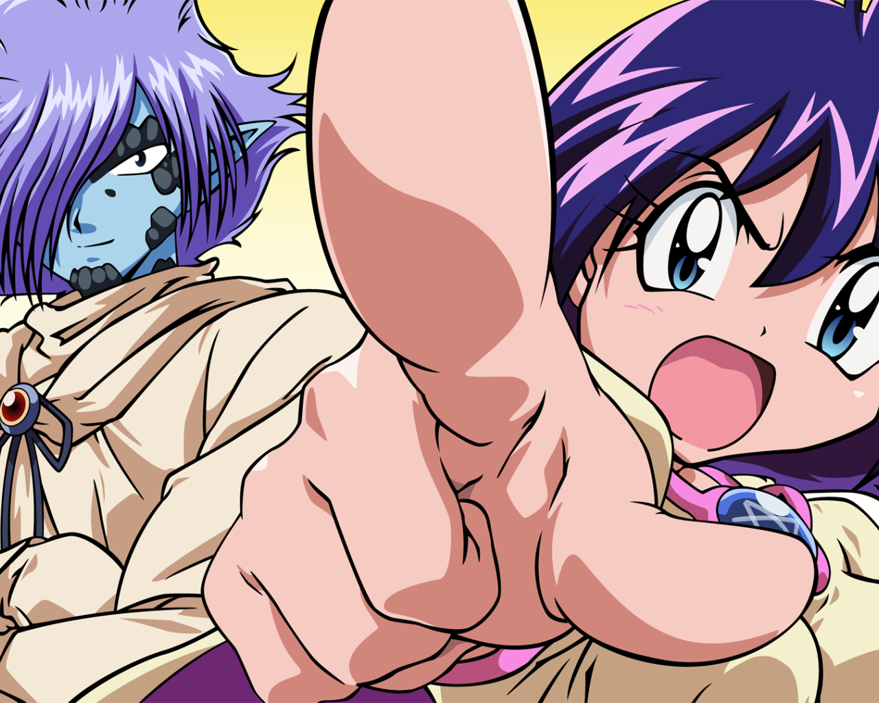 Два персонажа аниме Рубаки