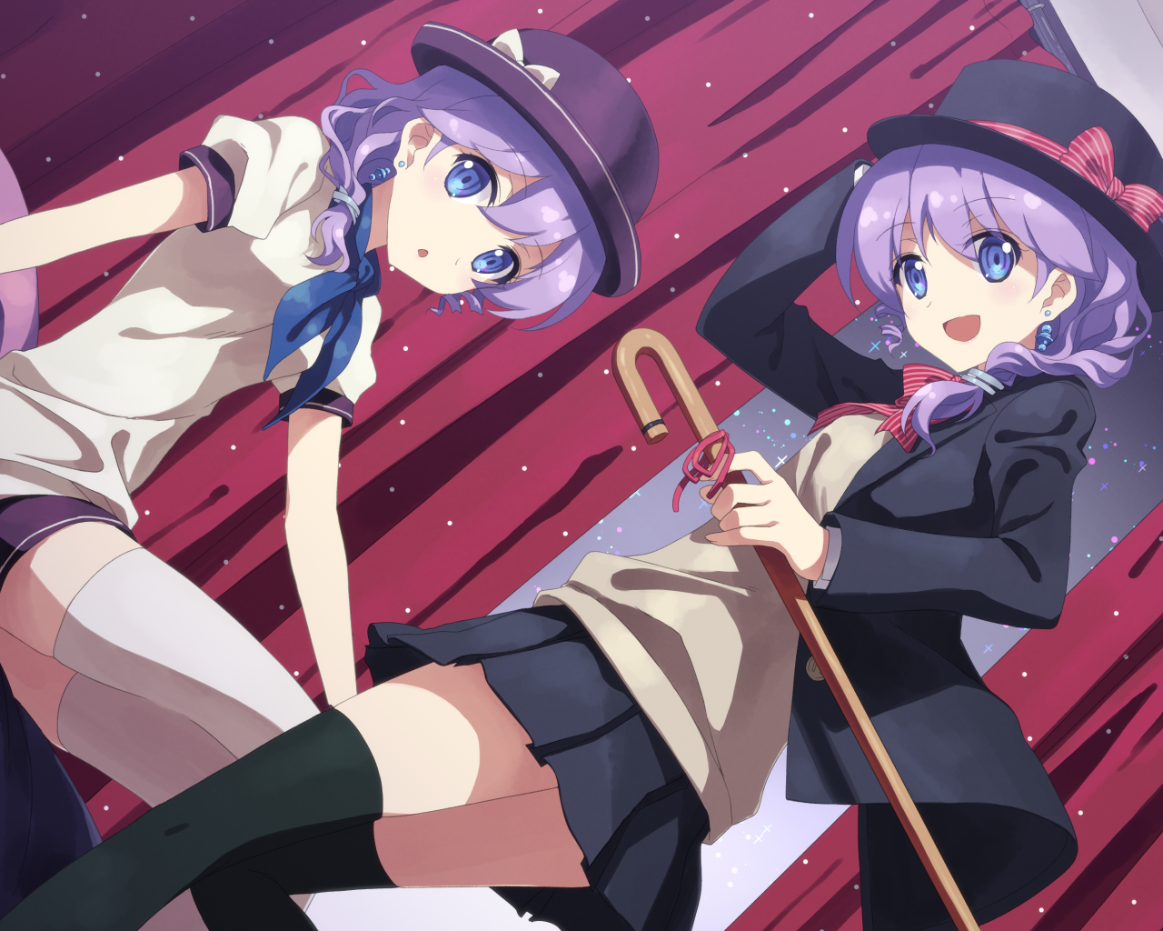 Две подруги в аниме DJ Max