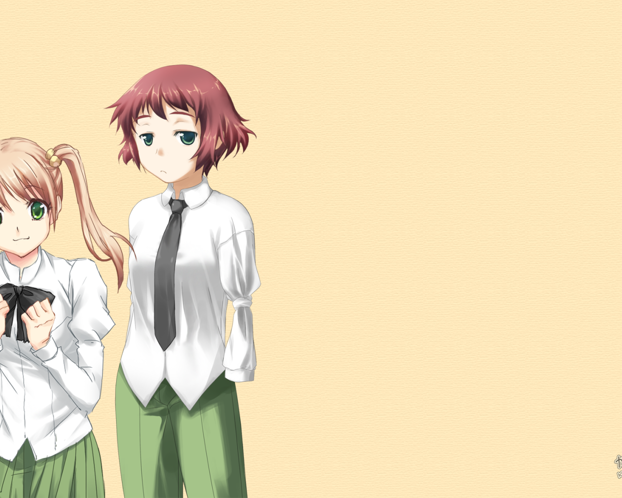 Две девушки из аниме Девушки-инвалиды