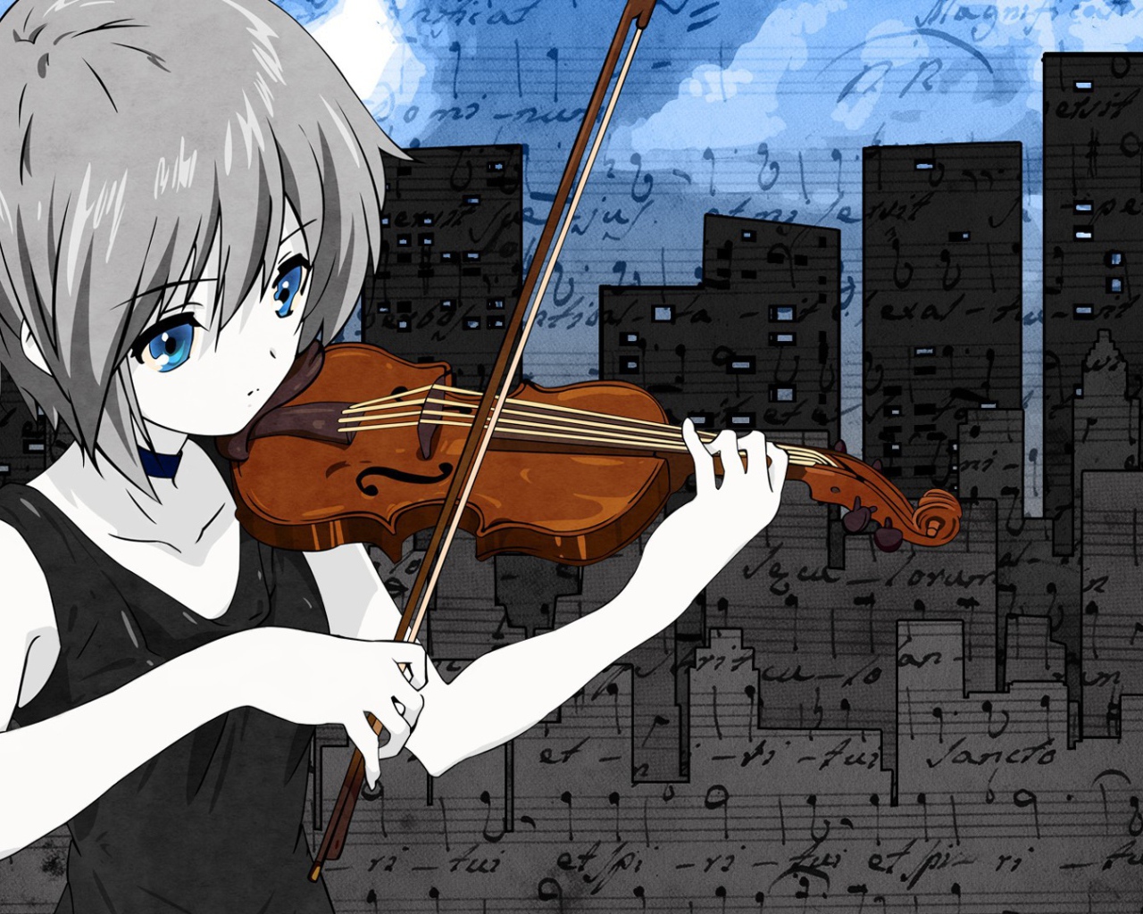 Скрипачка из аниме Харухи Судзумия