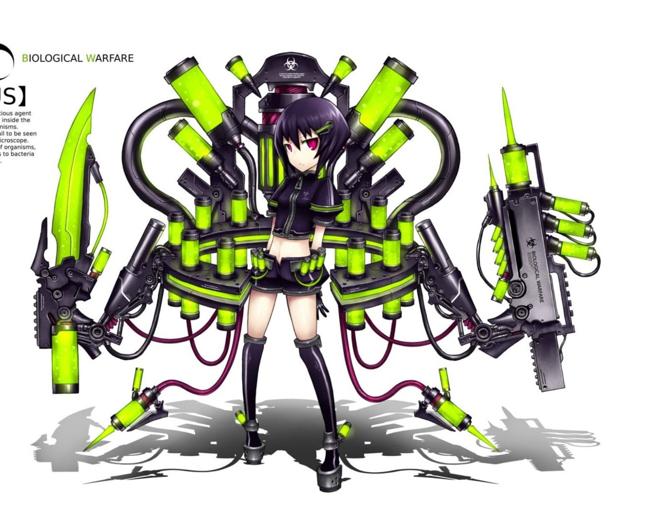 Вирусное вооружение девушки Gia Anime