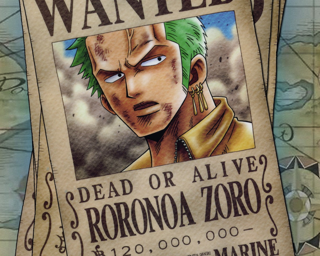 Розыск преступника Зоро из аниме Большой куш