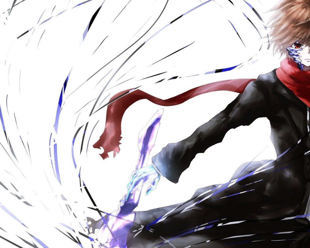 Ветреный герой аниме Guilty Crown