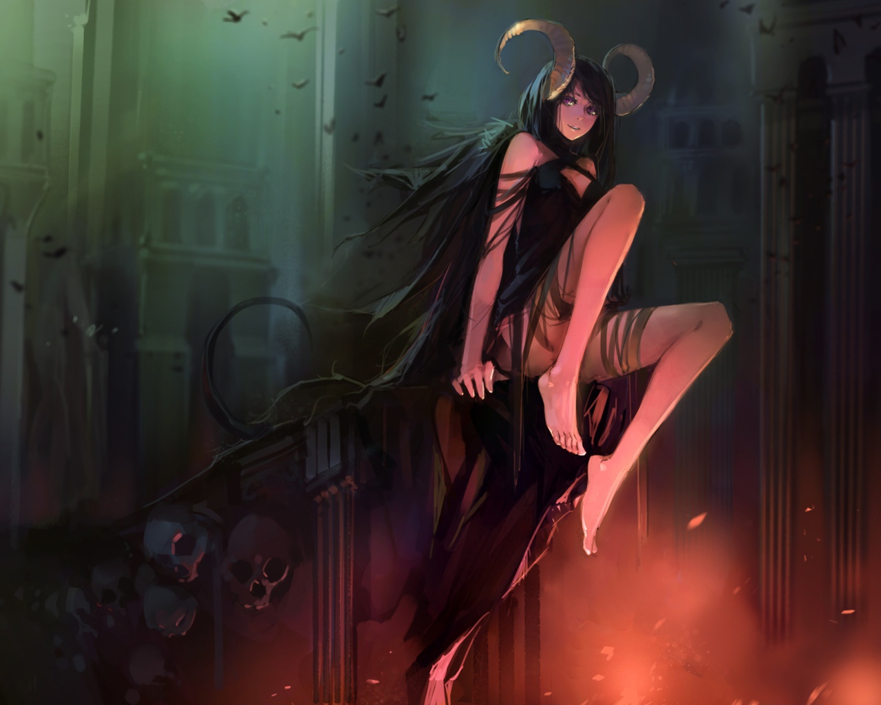 Колдунья с рогами барана, аниме