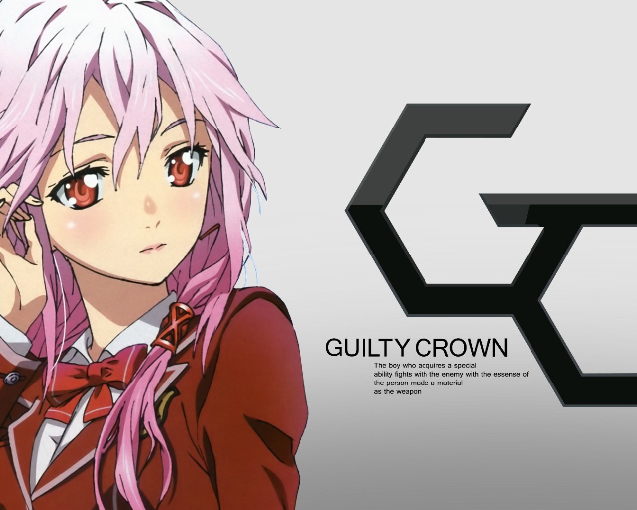 Девушка на постере аниме Корона грешника