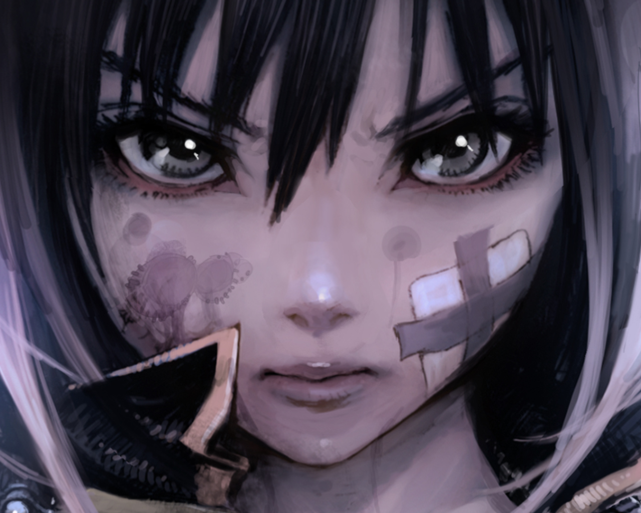 Раненая девушка аниме