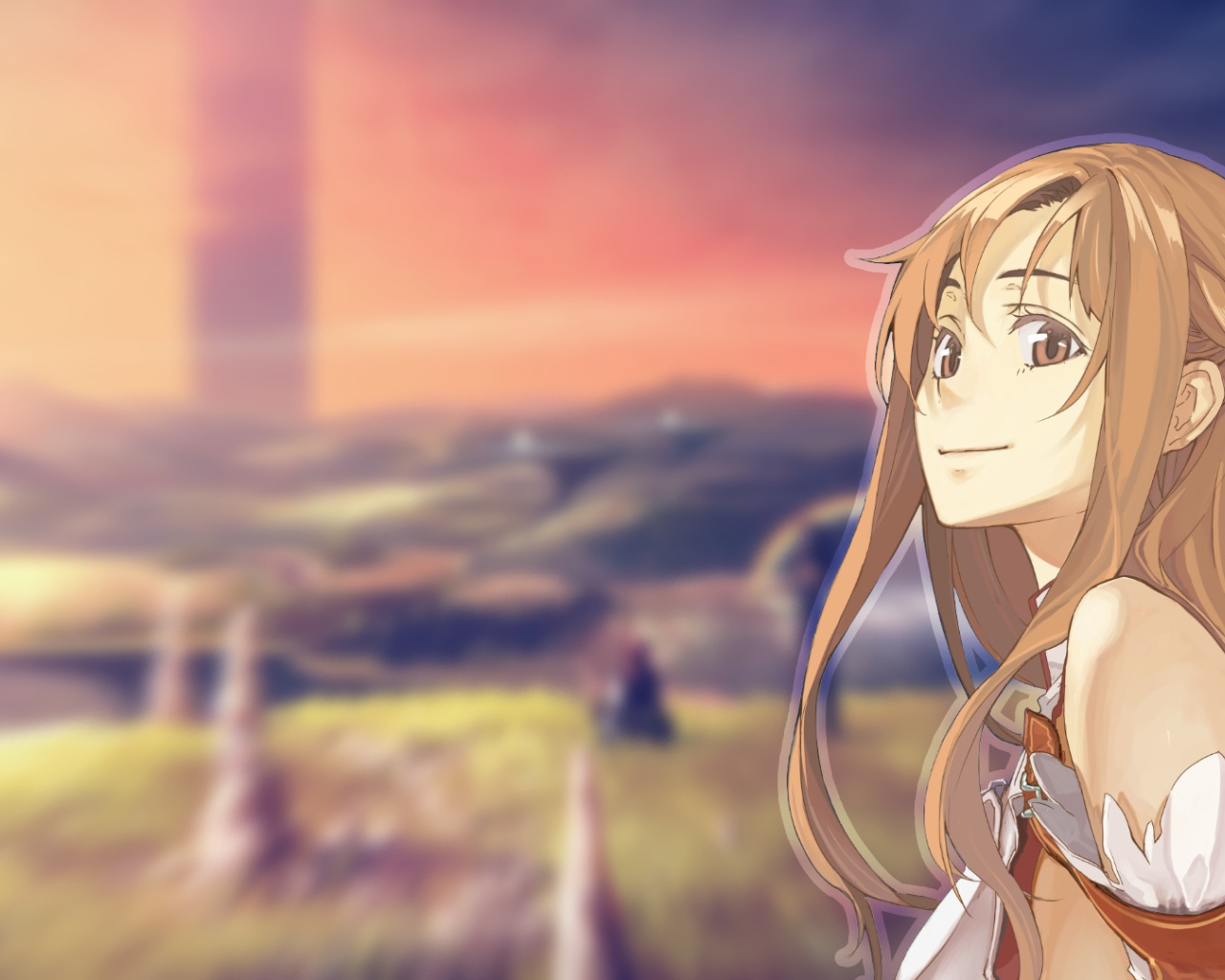 Юуки асуна улыбается