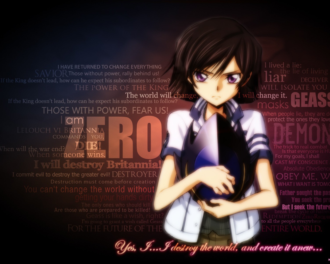 Зеро из аниме Code Geass