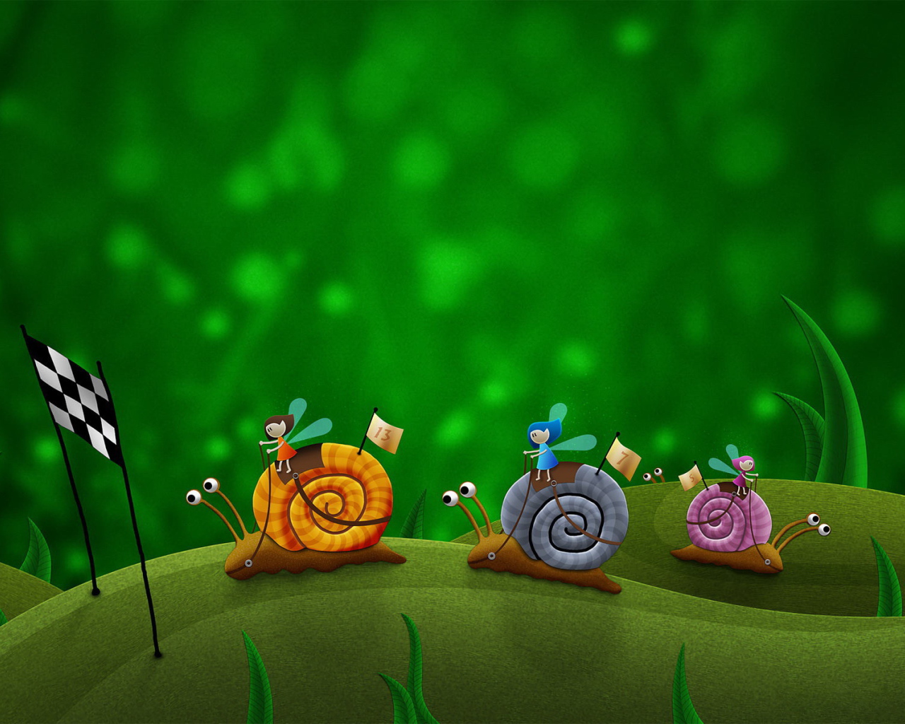 	   Racing snails