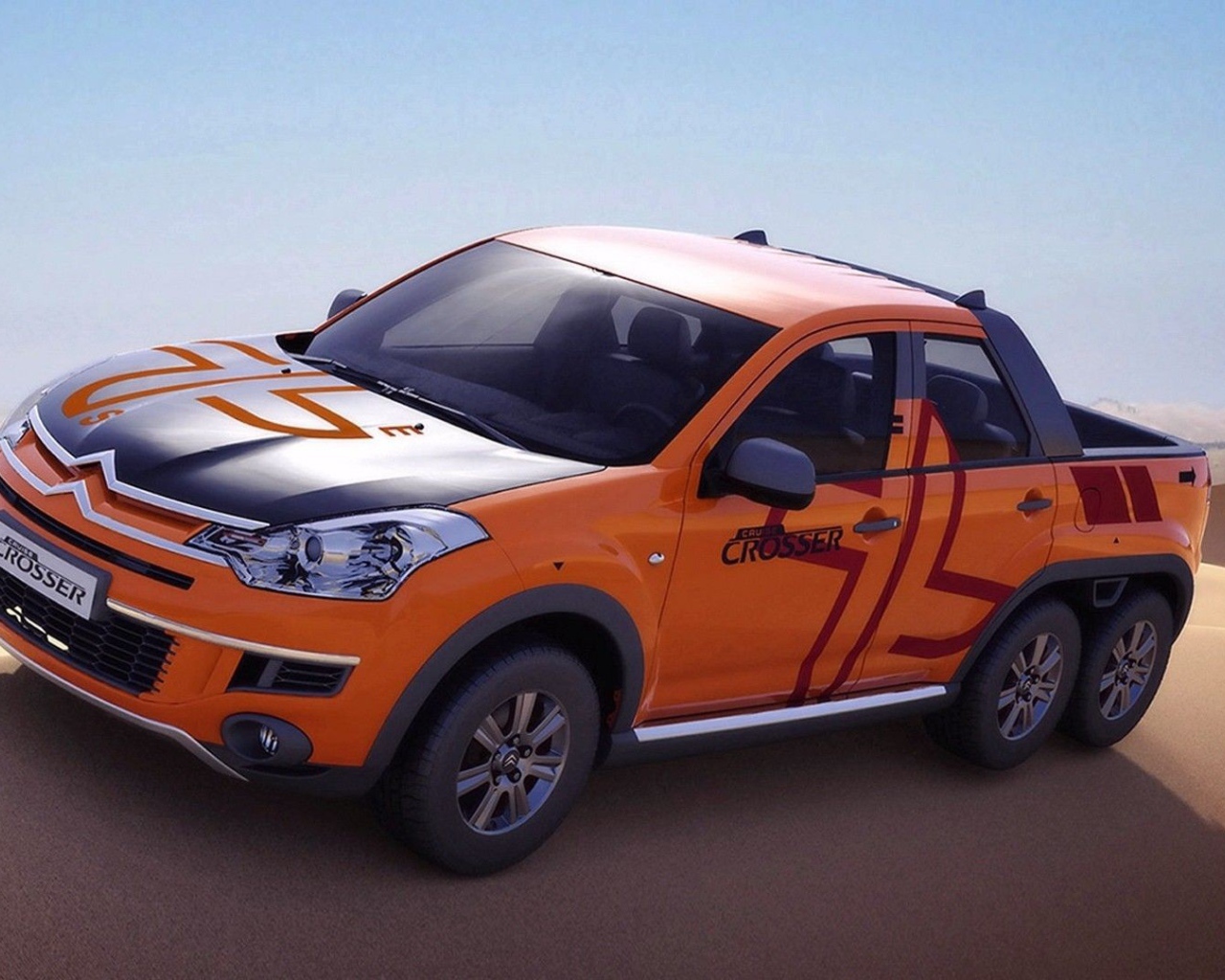 Трехосный оранжевый Круизер