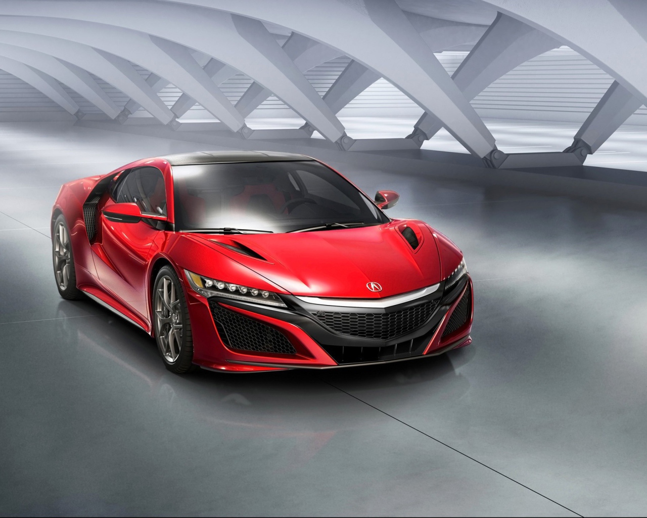 Красная спортивная Acura NSX
