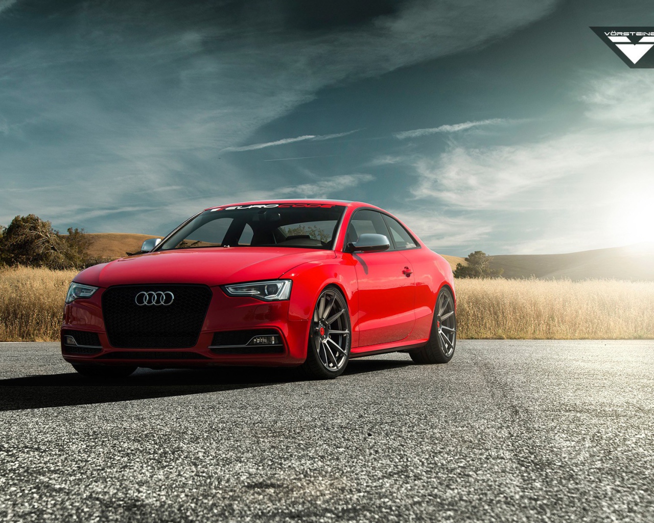 Audi S5 на фоне поля, Vorsteiner