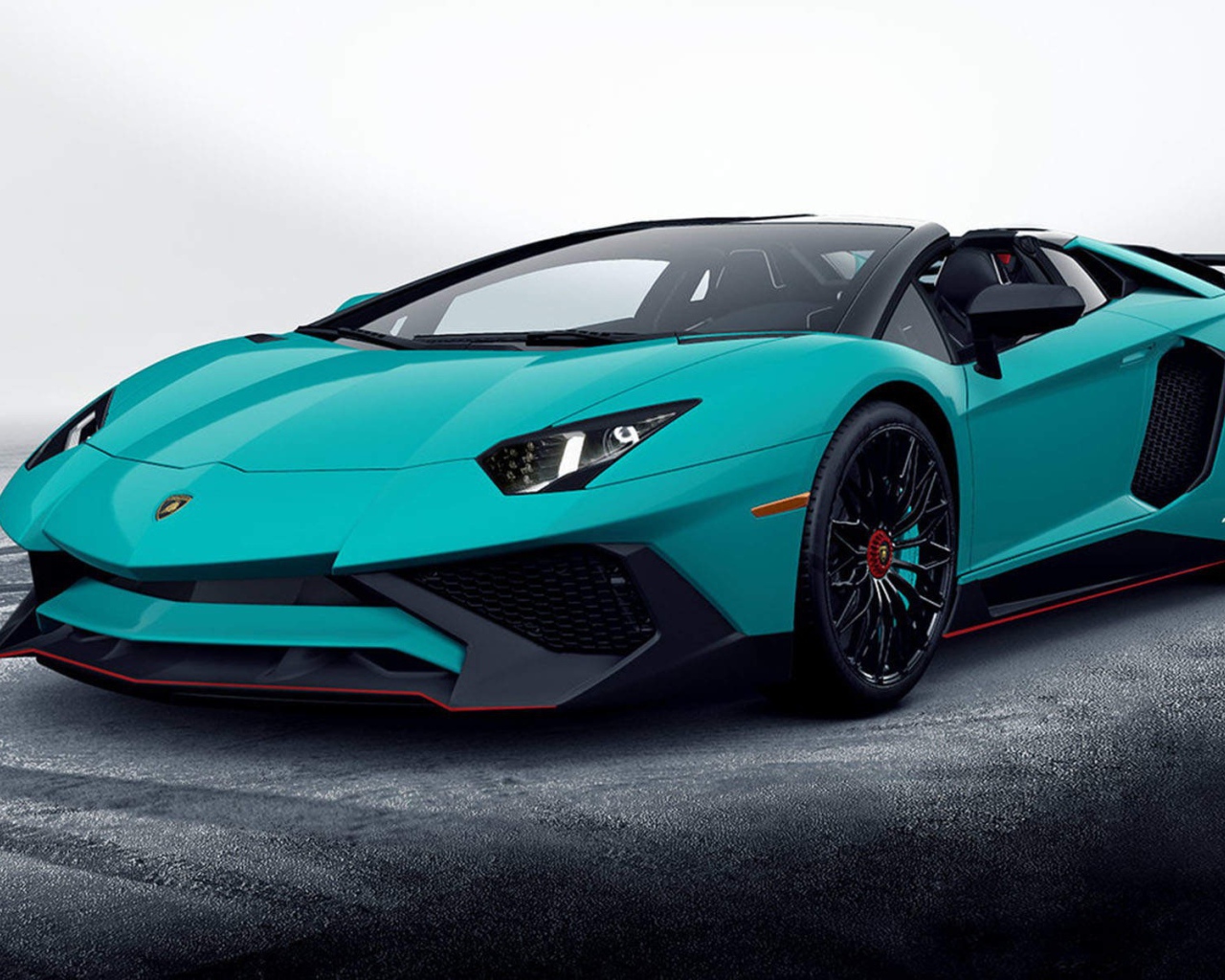 Светло зеленый Lamborghini Aventador